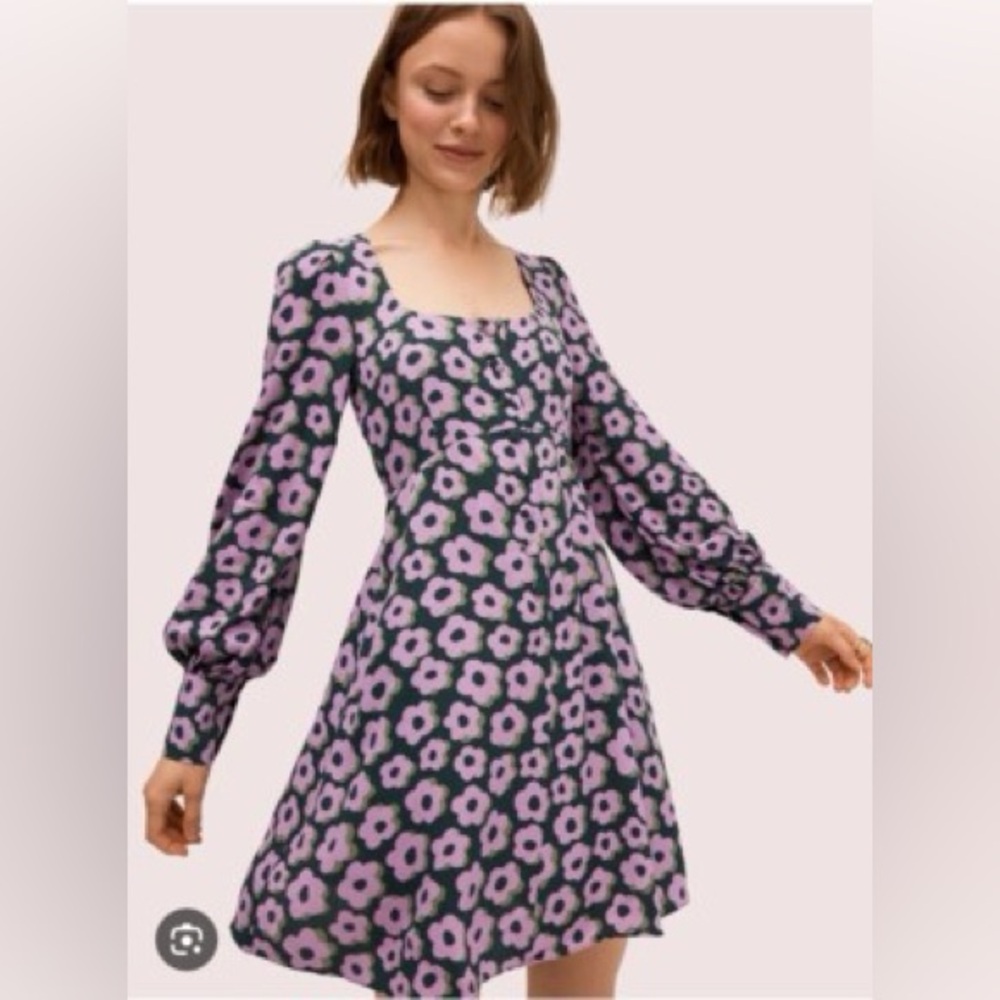 Kate Spade Pink Flaire Flora Dress